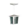 Pendente de Teto Externo Colonial Branco Quadrado E-27 32cm - Ideal L-2-C BR - Padrão Capa Site - Decor Lumen