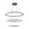 Pendente Aliança LED Cristal Cromado 59w 3000K - Capa - Decor Lumen