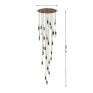 Pendente Alumínio e Cristal Rocha 30XMini GU10 9w Linha Felsen - Dimensões - Decor Lumen