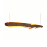 Pendente Horizon 180x19cm LED 83W 2700K Bivolt - Accord 1472.18 (18 Nogueira) Decor Lumen 