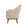 Poltrona Decorativa La Paloma Branco- Combinare- Perfil - Decor Lumen 