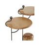 Mesa Lateral Órbita 63cm em Damasco-Corbelli- Detalhes 2- Decor Lumen
