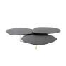 Mesa de centro Drie Preto Fosco em Aço- Artefama/moora 6483