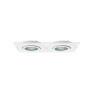 Spot de Embutir Duplo Face Plana Branco 2xAR70