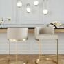 Banqueta Debora Slim 90cm Inox Dourado e Preto - Bel Metais-Padrão Ambientação--Decor Lumen 