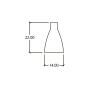 Pendente Botella 1xE27 22xØ14cm - Smalti Ambientes 