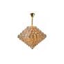 Lustre Pendente Diamond Cristal e Metal Hevvy