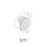 Mini Embutido Balizador de Parede Preto 0,75W 2700K - Interlight 3960-PM - dim