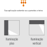 Mini Embutido Balizador de Parede - Facho