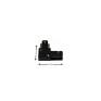 Conector L 90º Para Trilho Preto 