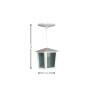 Pendente de Teto Externo Colonial Branco Quadrado E-27 32cm - Ideal L-2-C BR - Padrão Dimensões - Decor Lumen