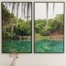 Conjunto de Quadros Paisagem Natural 29019 – Moldura Preta – 