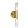 Arandela Dourado/Branco Metal e Vidro 2xG9 Linha Caiena - Bella HP003 - Capa - Decor Lumen