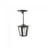Pendente Colonial Sextavado Preto 34cm E-27