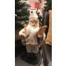 Papai Noel Branco e Cinza Florarte 30cm-Decor Lumen