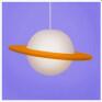 Imagem de detalhes do Pendente Saturno Laranja e Branco
