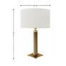 Abajur Marselha - Dimensões - Decor Lumen