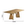 Mesa Eliane Tampo Pré Composto 2.40Cm Champanhe- Morada decor- Padrão medidas- Decor Lumen