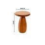 Mesa lateral Baobá MAD Damasco- Corbelli -Padrão medidas Site-Decor Lumen 