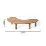 Mesa de centro Orla MAD MDF Lâminado Damasco- Corbelli 8.562.100 -Padrão Medidas Site_Decor Lumen 