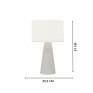 Padrão medidas Abajur Branco Simples Usare- Decor lumen