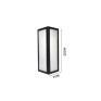 Arandela Moscou Preta 22cm 1E27 - Acend 009298
