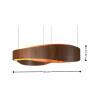 Pendente imbuia - Dimensões- Decor Lumen