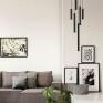 Pendente Lisse Preto Total 1x Mini Dicroica - New Line