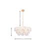 Pendente Shell Dourado 21xG9- Studioluce (Dimensões)