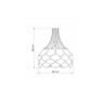 Pendente Pinha Madeira - Decor Lumen