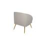 Poltrona Wind Pé Palito Castanho 85cm- Combinare 10254-Detalhes-Decor Lumen 