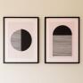 Conjunto de Quadros Paisagem Natural 29019 – Moldura Preta – 2 Peças – 0,85 x 1,25 m