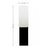 Balizador Preto Alumínio 1xE2734cm Linha Tube - Rotoplaneta B001 - Dimensões - Decor Lumen