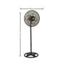 Ventilador de Coluna Delta Free em Plástico Preto 6 hélices- Venti Delta -Padrão Medidas Site-Decor lumen
