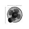 Ventilador de Parede Delta Premiun em Plástico Preto 4 hélices- Venti Delt-Padrão Medidas Site-Decor lumen 