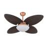 Ventilador Tami Cobre Design Natural Palmae Tabaco com Luminária Ø105cm – 127V / 220V Volare 9003 