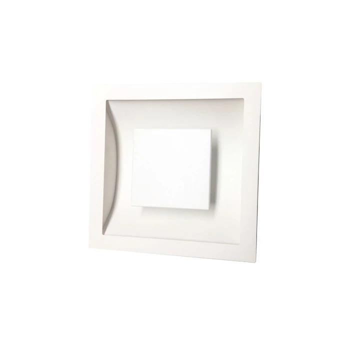Plafon luz indireta Alum. Branco 35cm 2xR7S - Hansa 119P