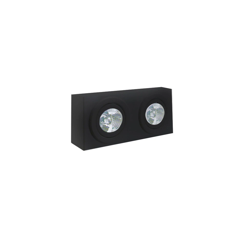 Plafon Preto 2x PAR20 12cm  - Rioprelustres 3500/2