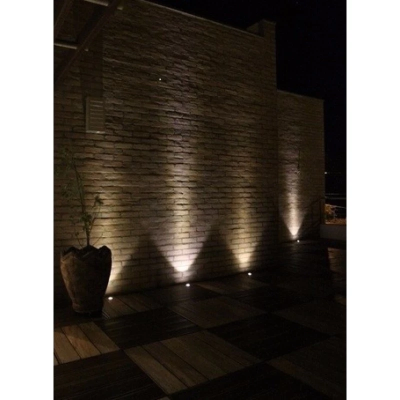Balizador de Solo LED Redondo 1W 2700K - BRILIA 443439