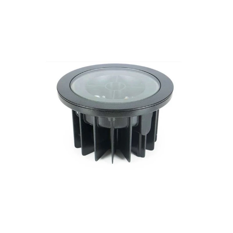 Embutido solo LED Flat In Ø19.5cm- 25W 10° Preto 2700k  - Interlight 3653-FE-S-PX