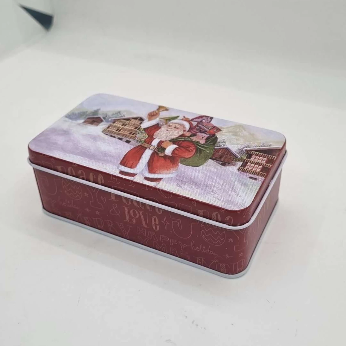 Caixa Decorativa Vermelha Natal Papai Noel  - LT085