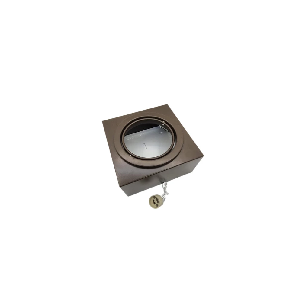 Plafon de Sobrepor Marrom  1x Ar 111 - Rioprelustres 3500/1