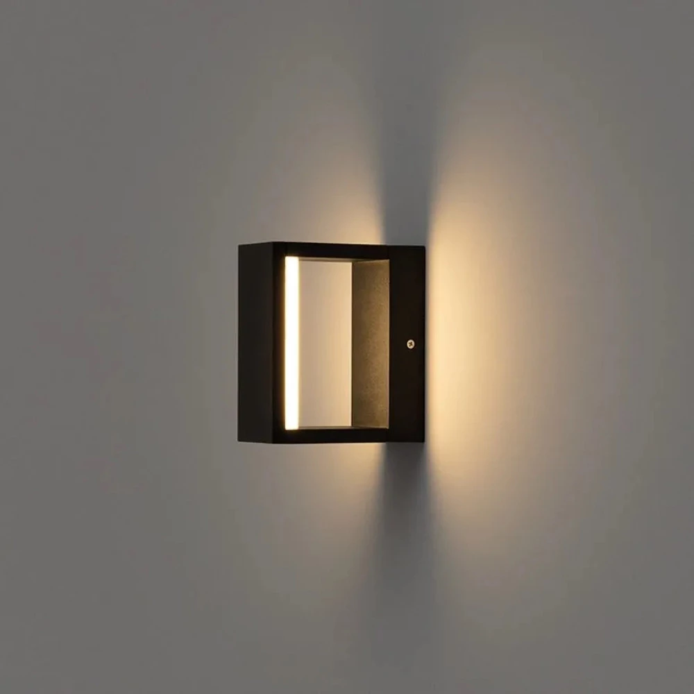 Arandela Preta Luz Indireta 3000K 7W IP65 - Stella STH5726/30