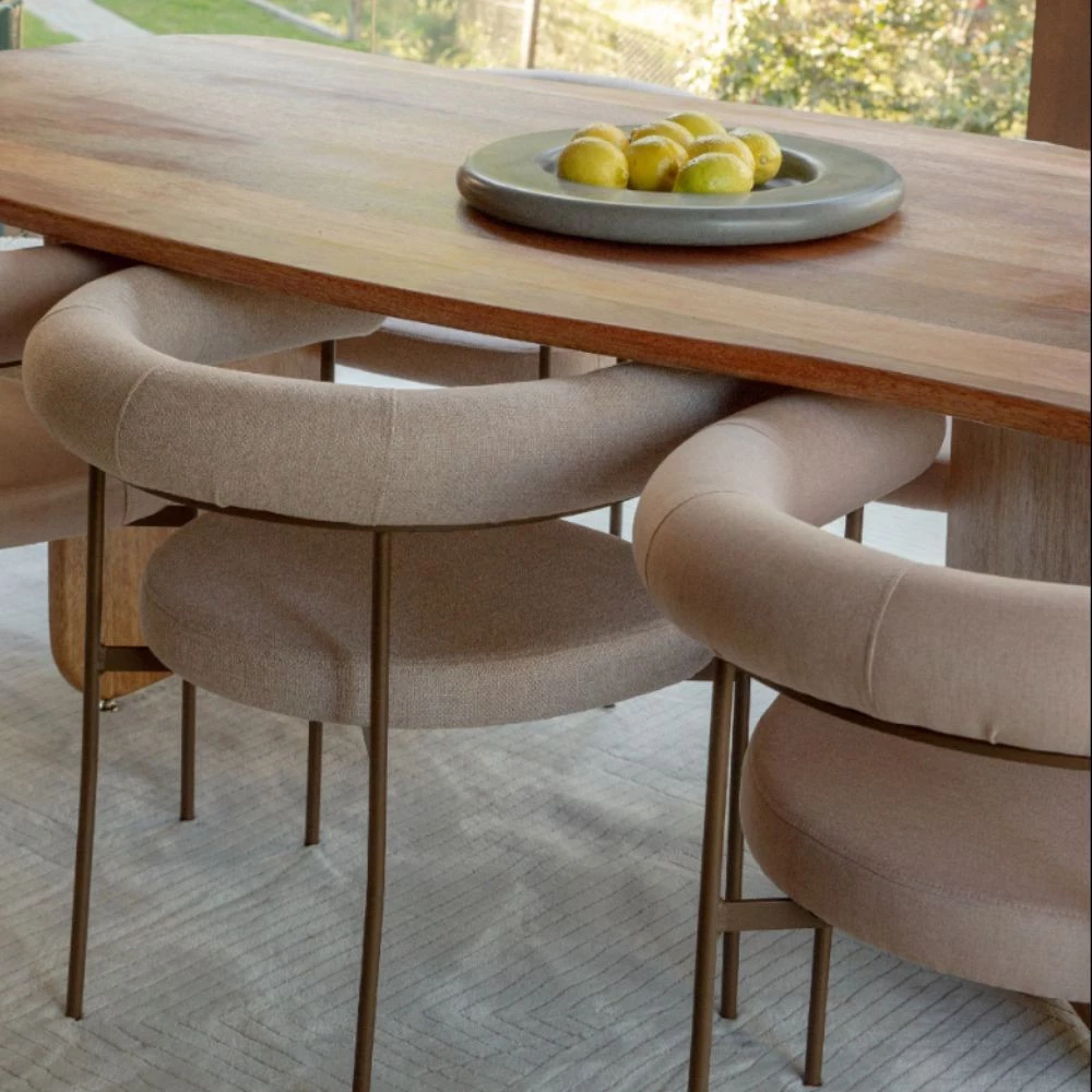 Cadeira Curva Taupe 70cm- Linee Movéis