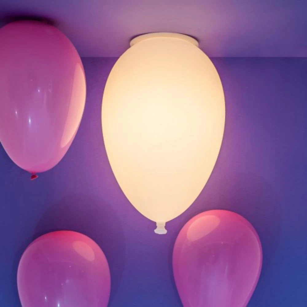 Plafon Balão Bexiga Polietileno Branco E27 - Usare