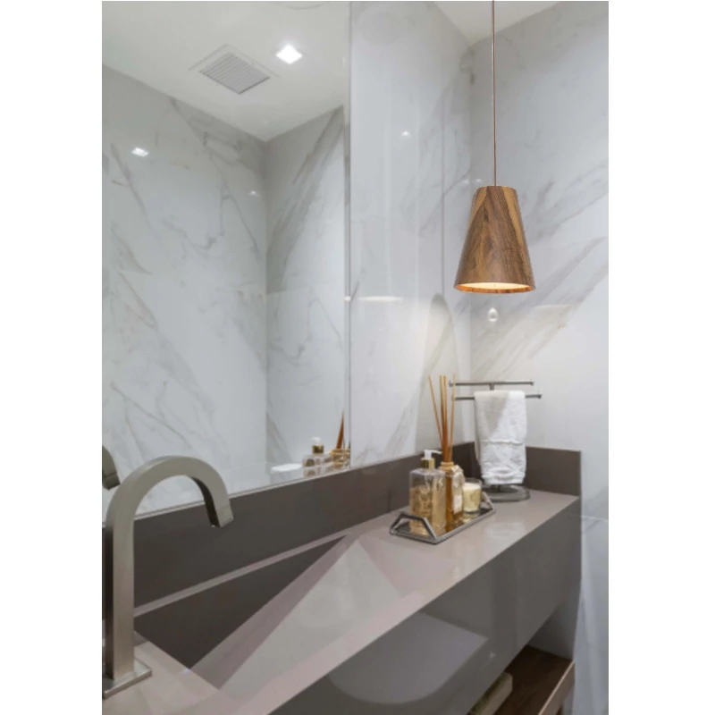Pendente Cônico Lâmina Natural MDF 1xE27 - Accord Iluminação 1130.06 (Ímbuia)