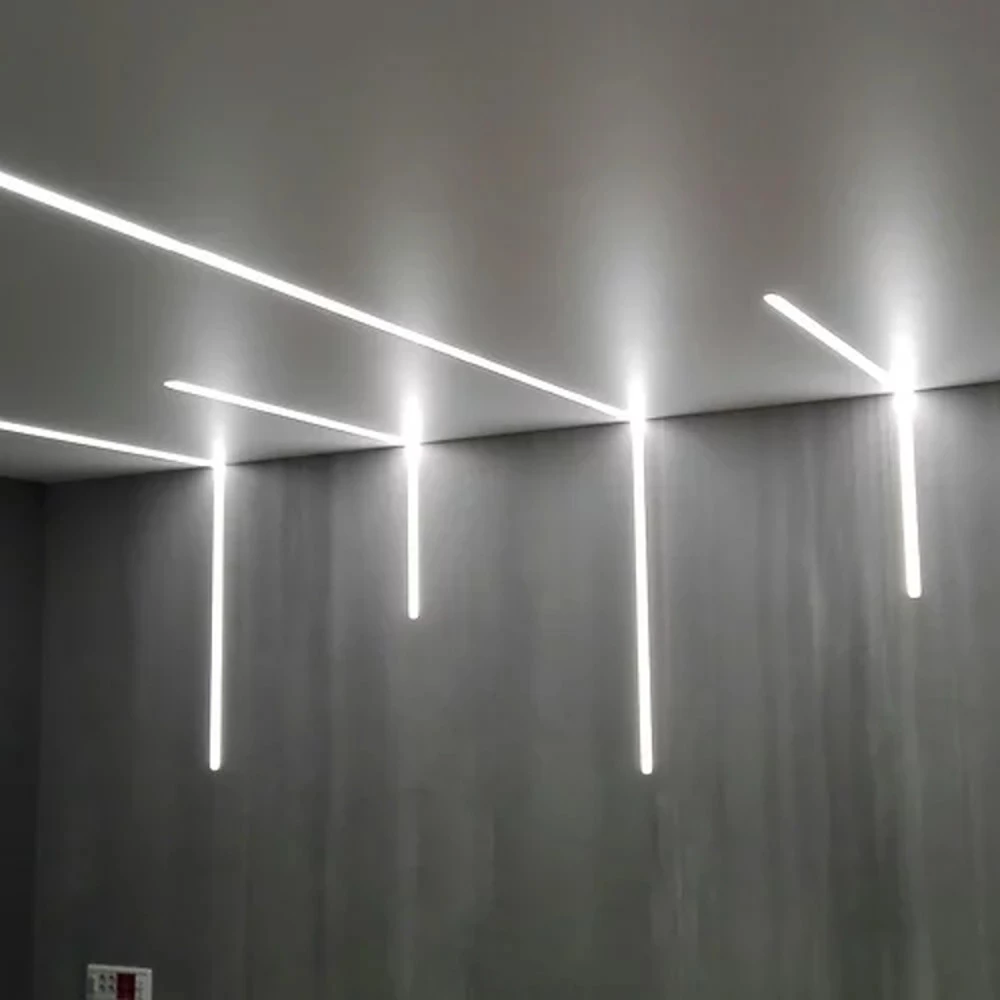 Perfil Slim Embutir Branco 1Metro IP20 - Sem Fita -Gaya 9342