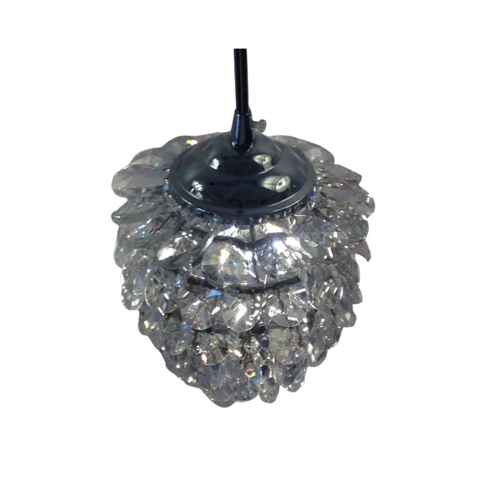 Pendente Pinha Cromado 1xG9 Ø15cm- +Luz Iluminação PE-030/1.15CL