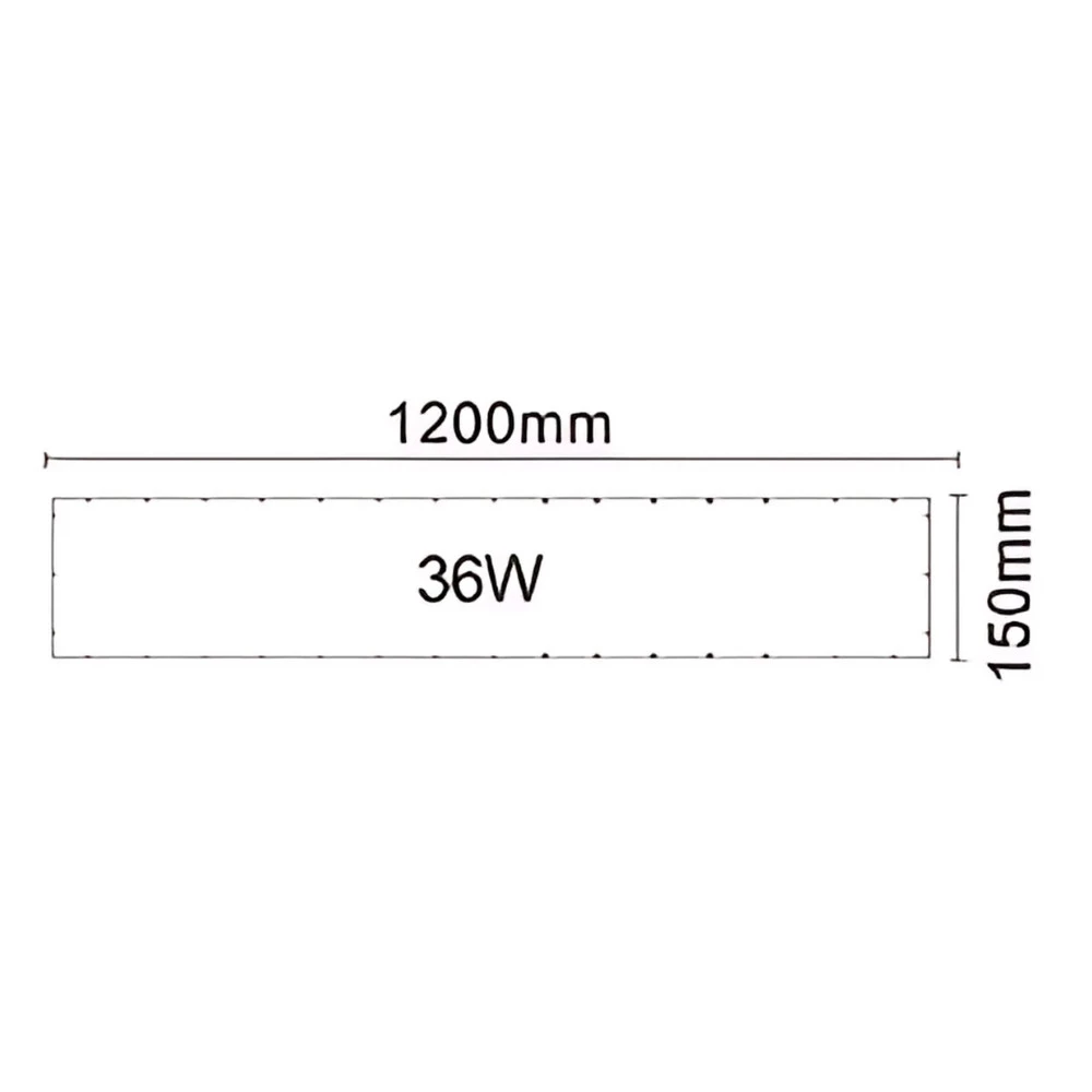 Painel LED Slim Retangular Embutido Branco 36W 120º 3000K Bivolt - Evoled LE-4678