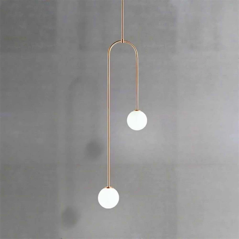 Pendente Prata Globo Branco 2xg9 - Dual Id200